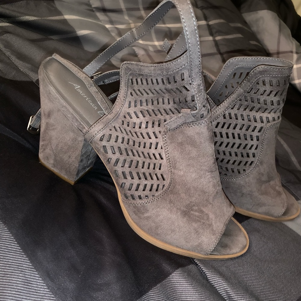 Open Toe Thick Heels